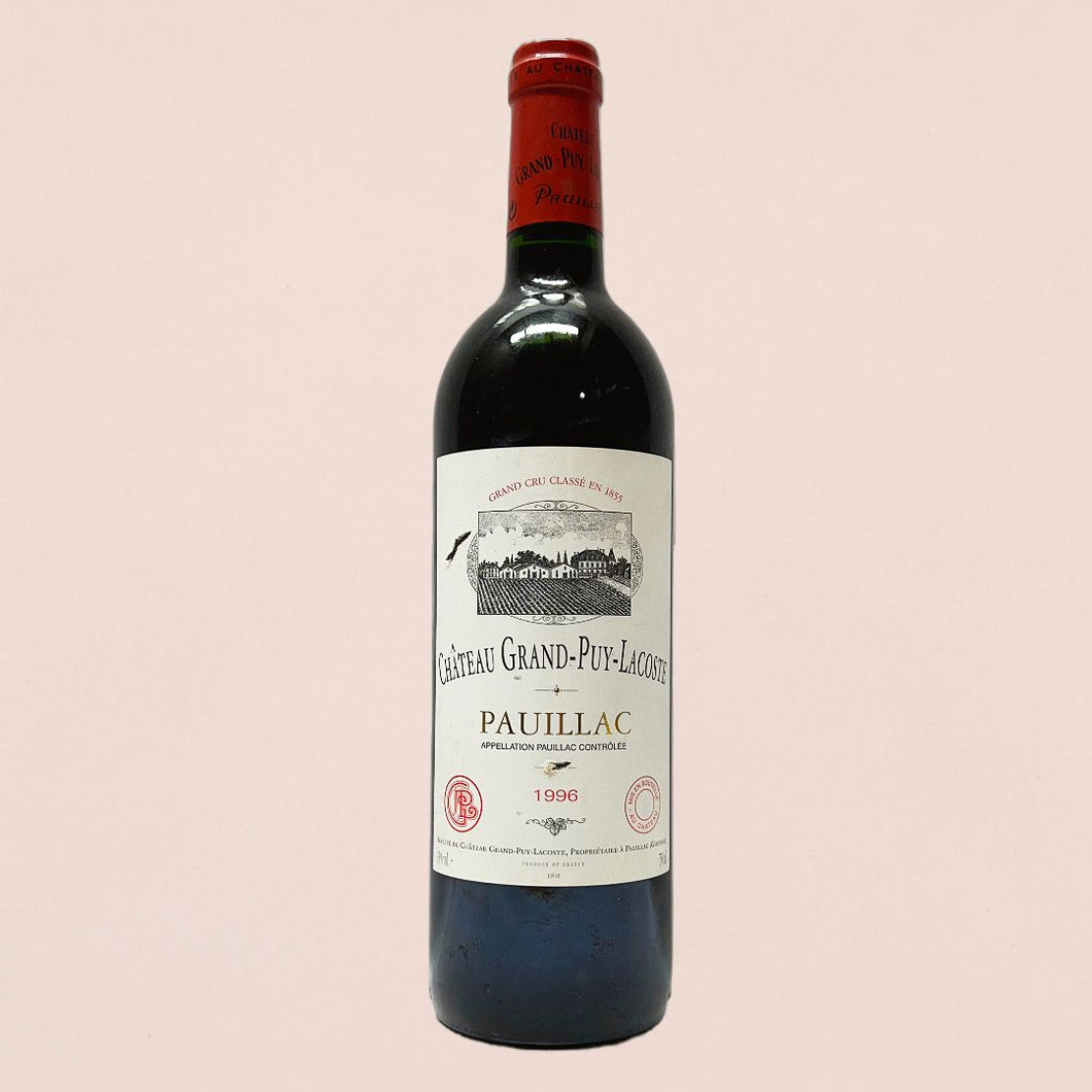 Beskrivende Skorpe implicitte Chateau Grand-Puy-Lacoste, Pauillac 1996 – Flor Wines